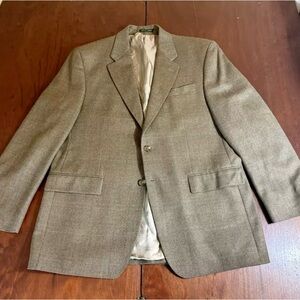 RALPH LAUREN Brown Woven Sport Coat Suit Blazer 42R Wool